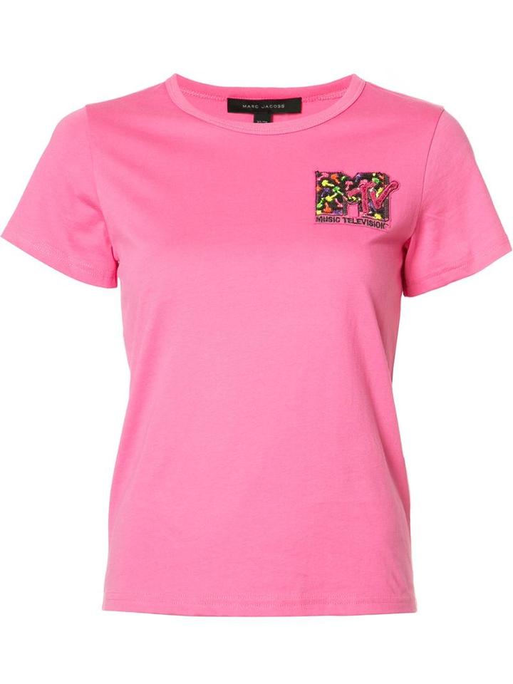 Marc Jacobs Mtv T-shirt, Women's, Size: Medium, Pink/purple, Cotton