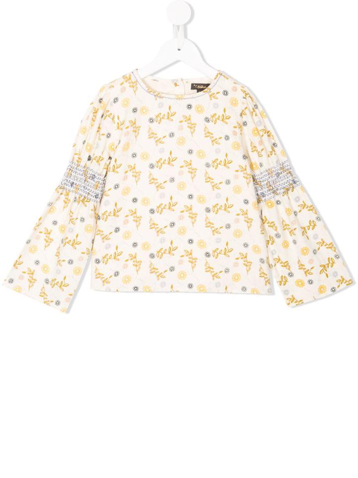 Velveteen Natalie Top - Yellow & Orange