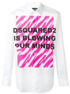 Dsquared2 Blowing Our Minds Shirt, Men's, Size: 48, White, Cotton