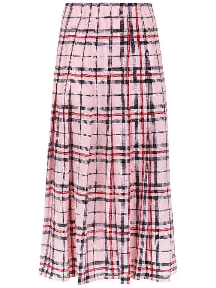 Reinaldo Lourenço Silk Mid Skirt - Pink & Purple