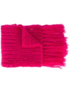 Maiami Knitted Scarf, Women's, Pink/purple, Mohair/wool/polyamide