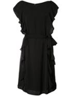 Zimmermann Winsome Sunray Flute Dress, Women's, Size: 0, Black, Polyester