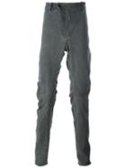 Lost & Found Rooms Diagonal Fly Slim Pants, Men's, Size: Xl, Grey, Cotton/spandex/elastane