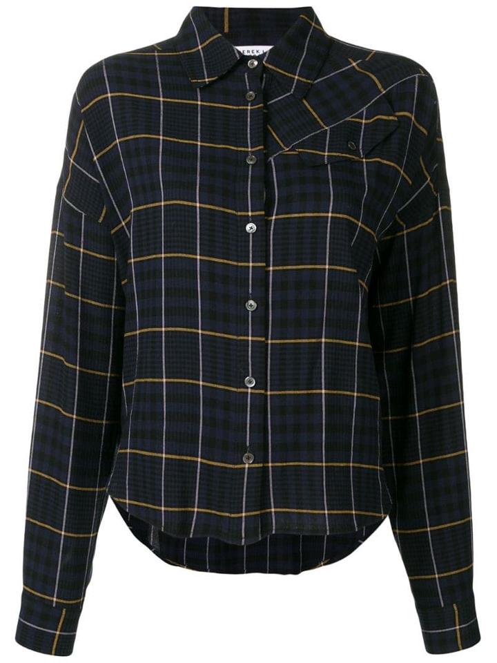 Derek Lam 10 Crosby Plaid Shirt - Blue
