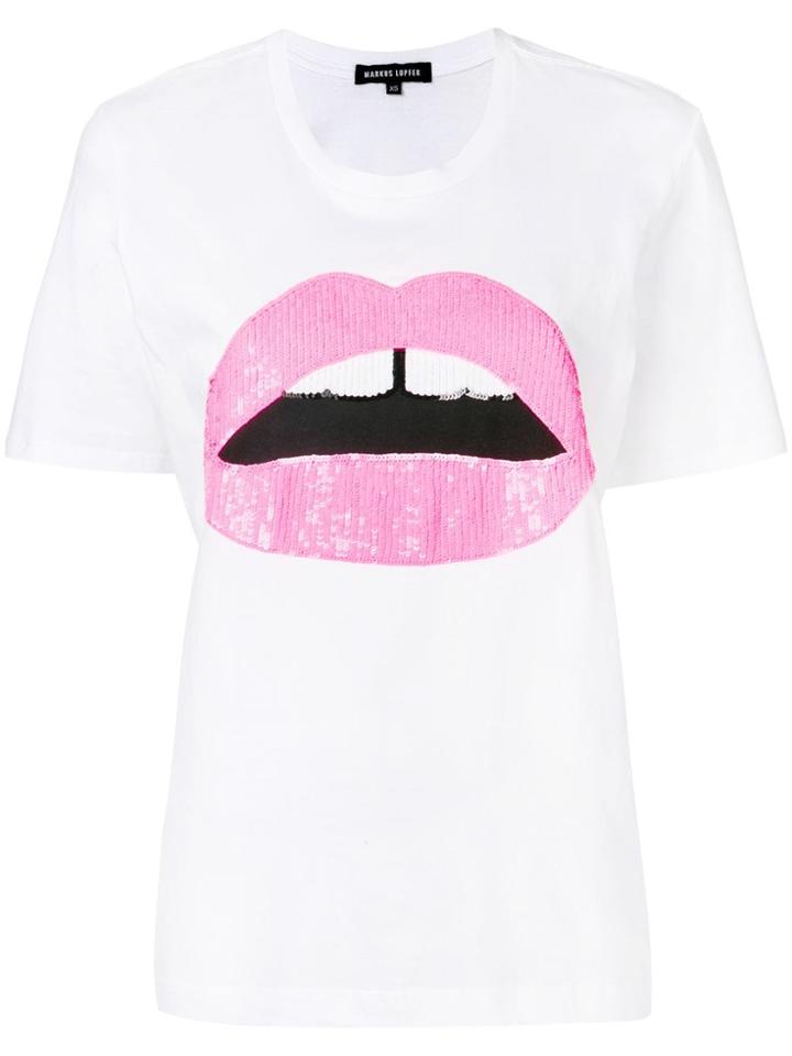 Markus Lupfer Alex Fluro T-shirt - White
