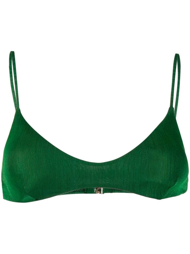 Mc2 Saint Barth May Triangle Bikini Top - Green