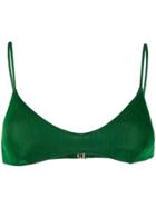 Mc2 Saint Barth May Triangle Bikini Top - Green