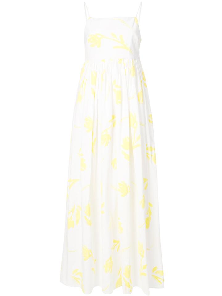Rosie Assoulin Long Spaghetti Strap Dress - White