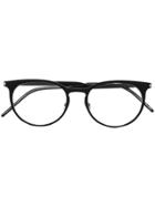Saint Laurent Eyewear Round Shaped Glasses - Black