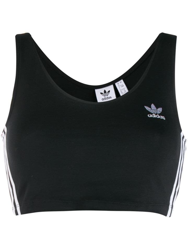 Adidas Cropped Logo Top - Black