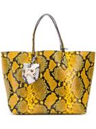 Rochas Snake Effect Tote Bag - Yellow