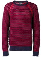 Just Cavalli Chunky Knit Raglan Sweater - Red