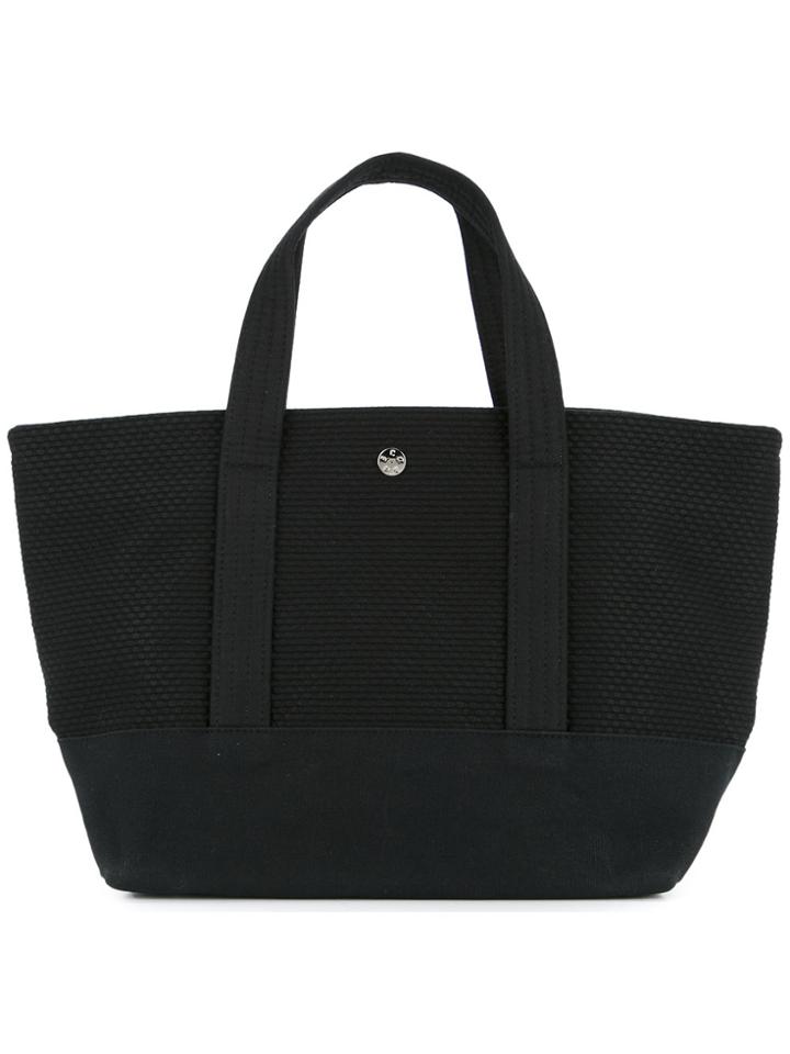 Cabas Knit Style Small Tote Bag - Black