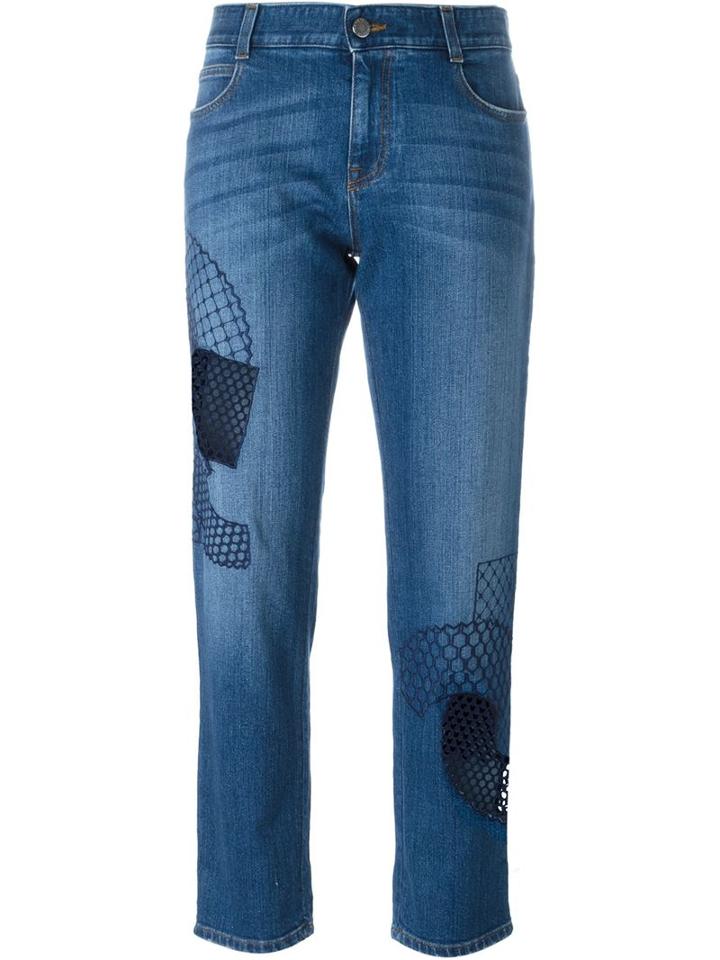 Stella Mccartney Cropped Jeans, Women's, Size: 28, Blue, Cotton/spandex/elastane