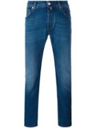 Slim Fit Jeans, Men's, Size: 38, Blue, Cotton/polyester/spandex/elastane, Jacob Cohen