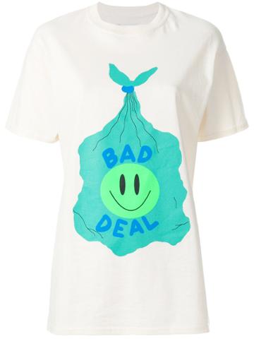 Bad Deal Trash Printed T-shirt - Nude & Neutrals