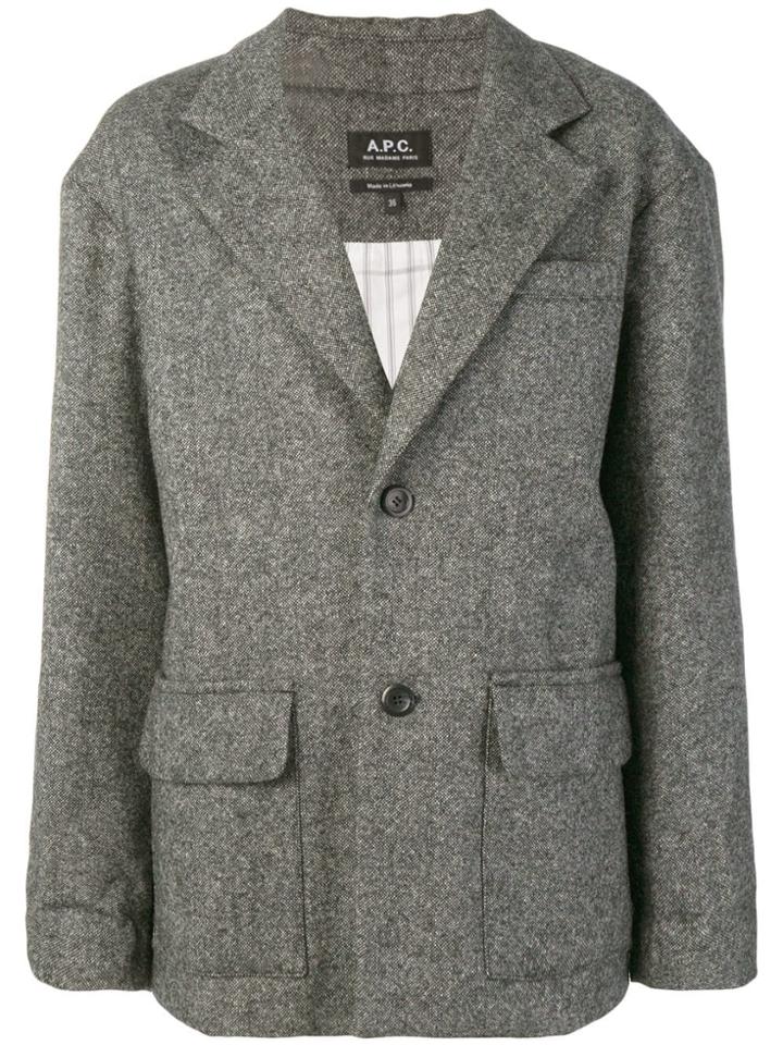 A.p.c. Flap Pocket Blazer - Grey