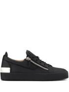 Giuseppe Zanotti Zipped Plaque Sneakers - Black
