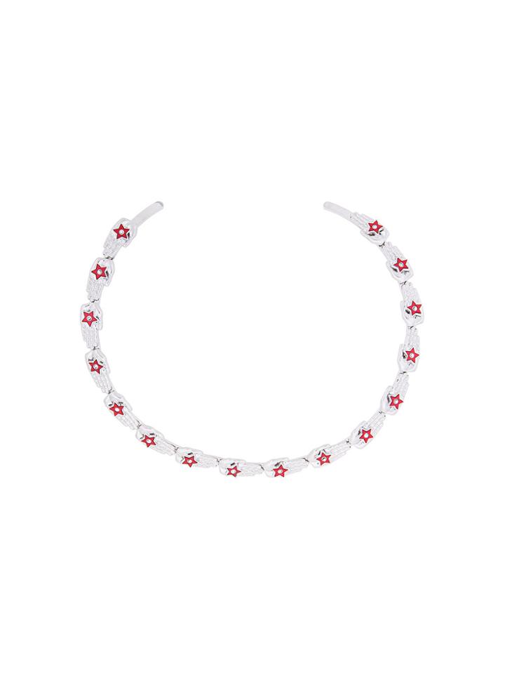 Saf Safu Star Embellished Hand Necklace - Metallic