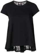Sacai Embroidered Back T-shirt - Black