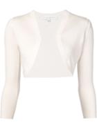 Carolina Herrera Fine Knit Bolero, Women's, Size: Xs, Nude/neutrals, Silk/cashmere