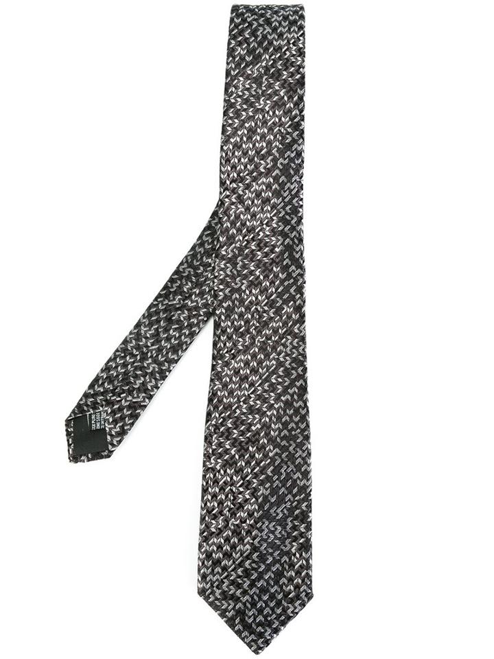 Lanvin Zig-zag Pattern Tie