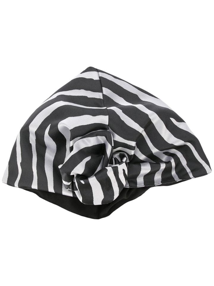 Taller Marmo Zebra Pattern Headband - Black