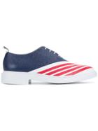 Thom Browne Striped Lace-up Shoes - Blue