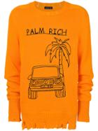 Riccardo Comi Palm Rich Jumper - Yellow & Orange