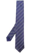 Corneliani Classic Striped Tie - Pink & Purple