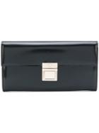 Versace Square Clasp Wallet - Black