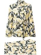 Equipment - Floral Suit Jacket - Women - Silk - S, White, Silk