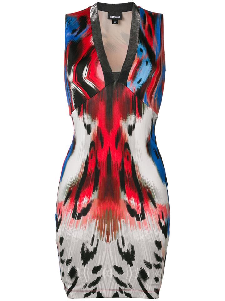 Just Cavalli Animal Print Fitted Dress - Multicolour