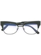 Marni Square Optical Glasses, Green, Acetate/metal (other)