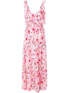 Dondup Printed Tiered Sleeveless Maxi Dress - Pink & Purple