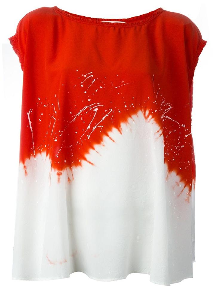 8pm Oversize Tie Dye T-shirt - Red