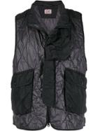 Cp Company Quilted Effect Vest - Black