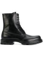Jil Sander Box Valf Ankle Boots - Black