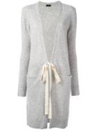 Joseph Long Cardigan, Women's, Size: Xs, Grey, Cashmere