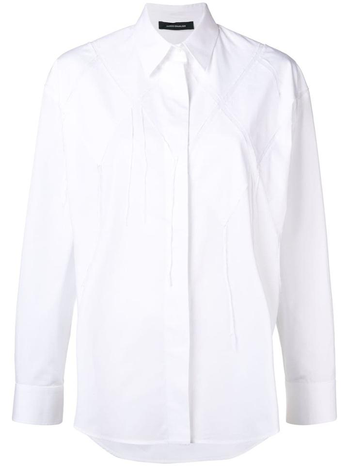 Cédric Charlier Rhomb Pattern Shirt - White