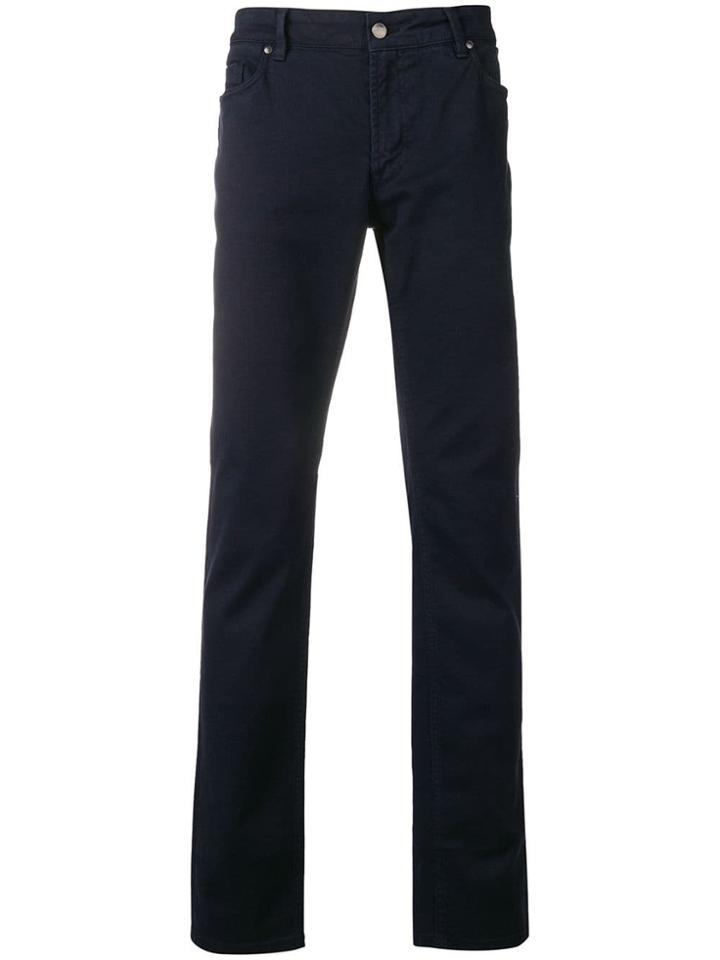 Tod's Tod`s - Man - Chino Denim Pants - Blue