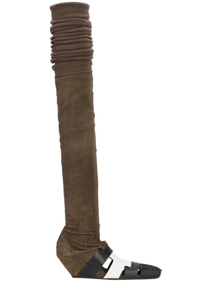 Rick Owens Stretch Sock Boots - Brown