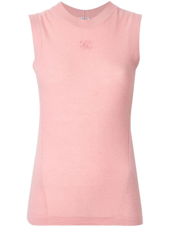 Chanel Pre-owned Sleeveless Top Shirt - Pink