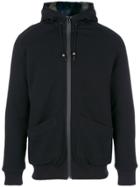 Mr & Mrs Italy Fur Lined Zip Hoodie - Black
