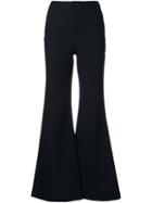 Irene 'trumpet' Flared Trousers, Women's, Size: 34, Black, Polyester/polyurethane