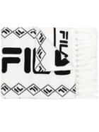 Fila Front Logo Wide Scarf - White