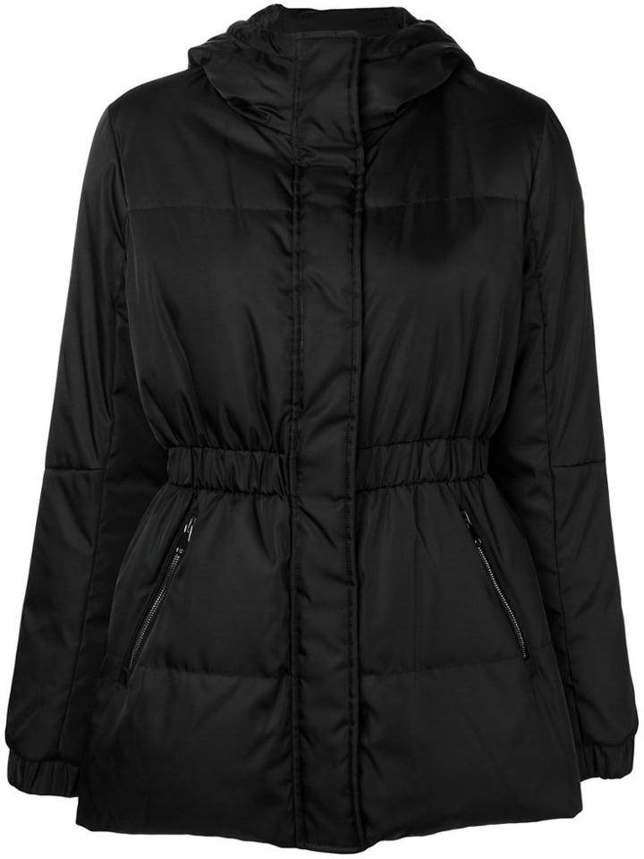 Moncler Fitted Waist Puffer Jacket - Black