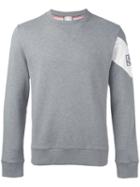 Moncler Gamme Bleu - Contrast Stripe Sweatshirt - Men - Cotton - M, Grey, Cotton