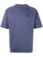 Nike - Short Sleeve Sweatshirt - Men - Cotton - L, Blue, Cotton