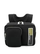 Prada Small Zipped Backpack - Black